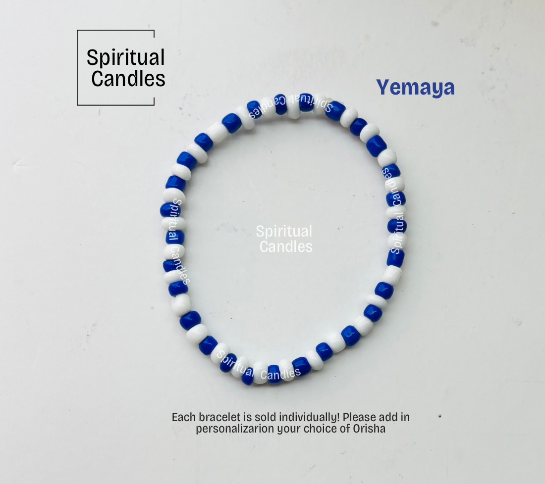 Yemaya Santeria Orisha Bracelets, Elleke Orisha Pulsars de proteccion de Yemaya
