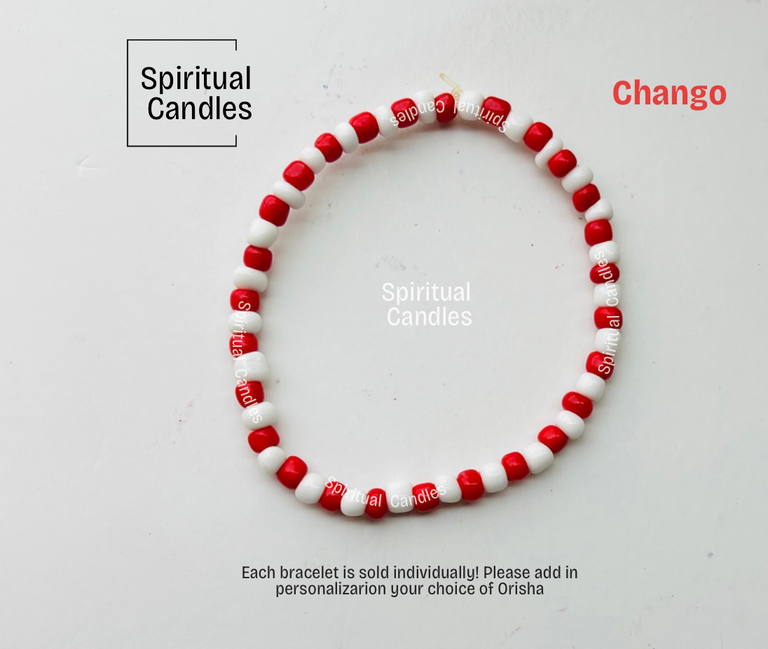 Chango Santeria Orisha Bracelets, Elleke Orisha Pulsars de proteccion de Chango