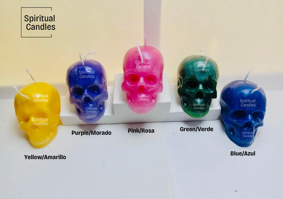 Skull Candles, Spell Candles, Ritual Candles, Velas de Calavera