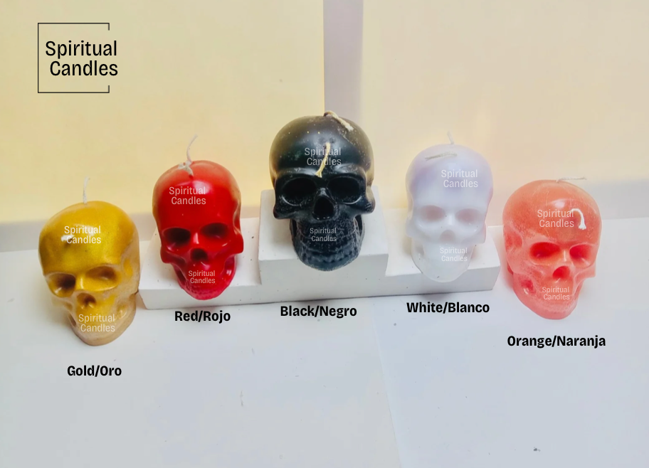 Skull Candles, Spell Candles, Ritual Candles, Velas de Calavera