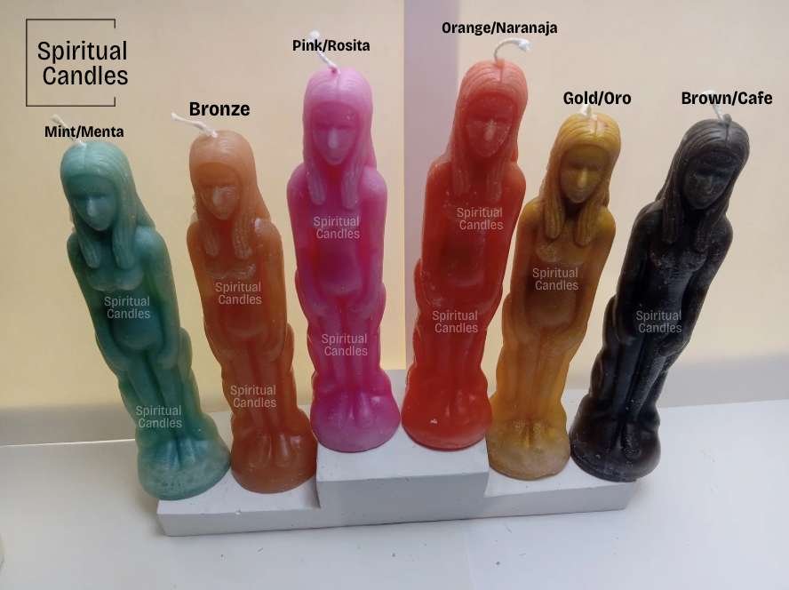 Female Figure Candles, Spell Candles, Ritual Candles, Velas de Mujer Figura