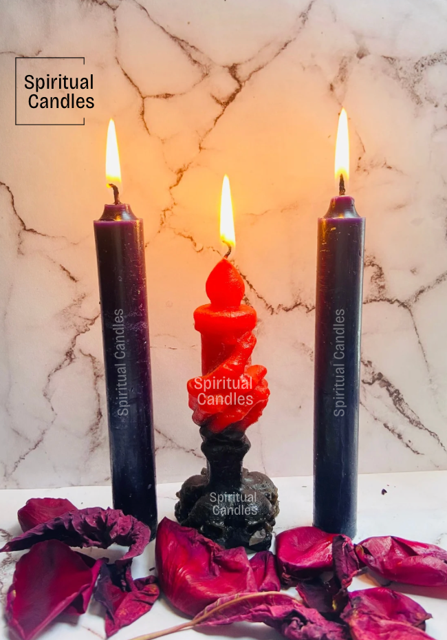 Reversible Red/Black spiritual cleansing, Spell Candles, Velas Reversible Limpia