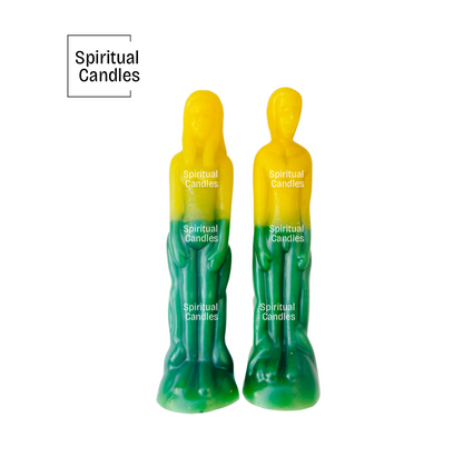 Goodluck couples candle, Vela De Figuras De la Buena Suerte