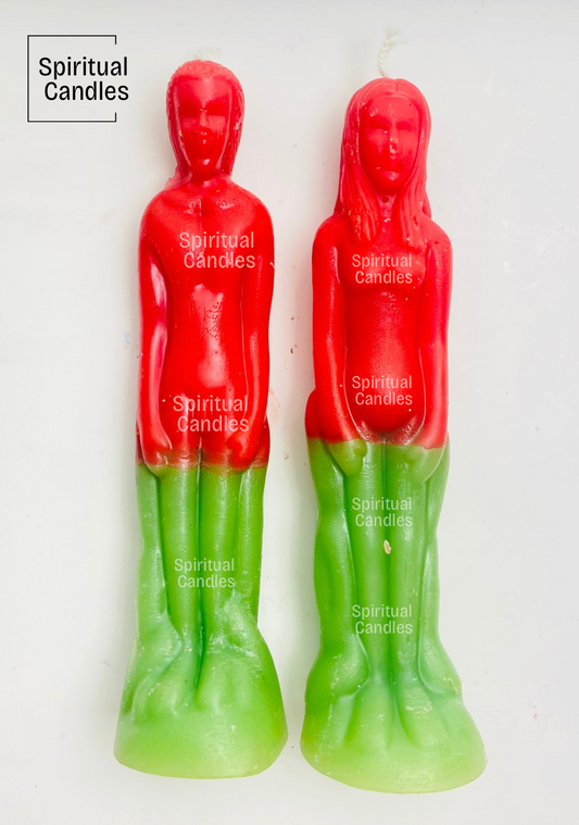Love figure candles, Hummingbird, Wicca and Spiritual spell candles, Velas De Amor, Velas de Figura de Amor, Hechizos Espirituales, Chuparosa
