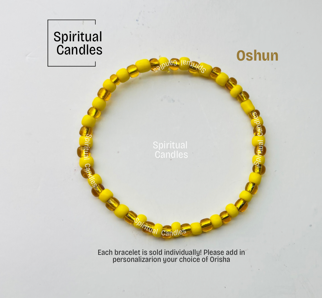 Santeria Orisha Bracelets, Orula, Chango, Yemaya, Obatala, Oshun, Elegua, Ogun, Elleke Orisha Pulsars de proteccion
