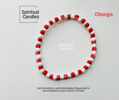 Santeria Orisha Bracelets, Orula, Chango, Yemaya, Obatala, Oshun, Elegua, Ogun, Elleke Orisha Pulsars de proteccion