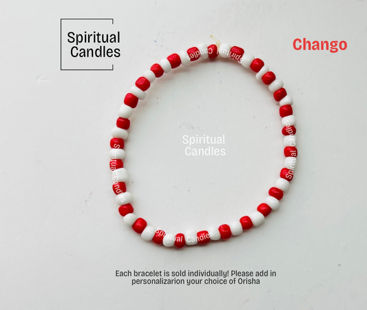 Chango Santeria Orisha Bracelets, Elleke Orisha Pulsars de proteccion de Chango