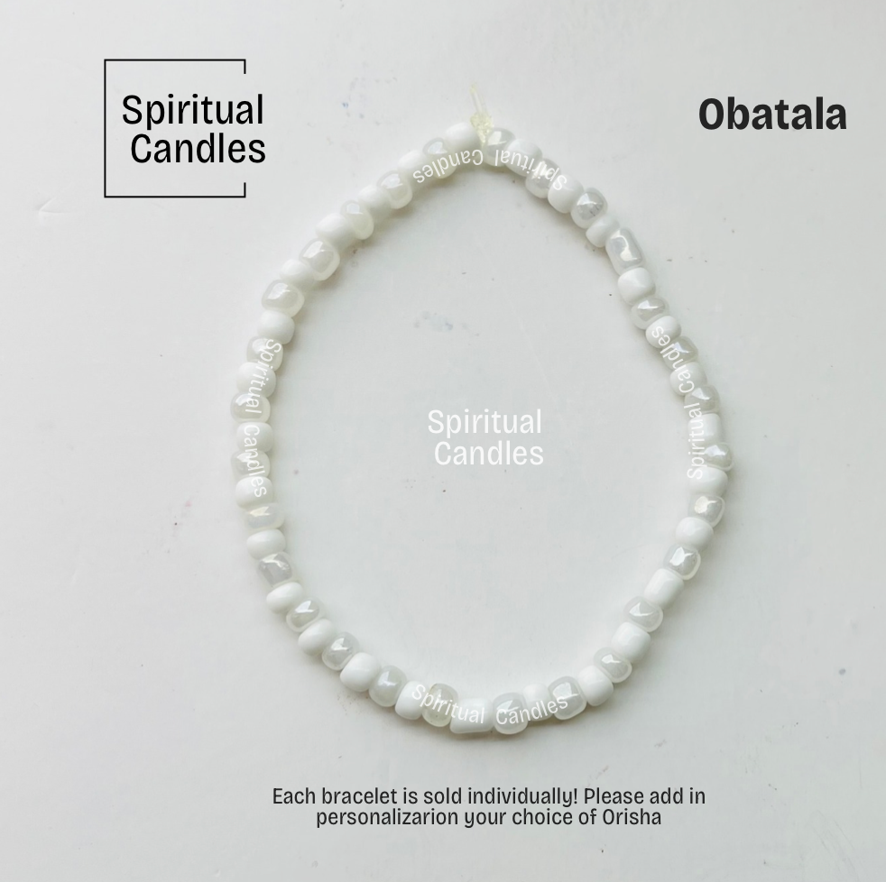 Santeria Orisha Bracelets, Orula, Chango, Yemaya, Obatala, Oshun, Elegua, Ogun, Elleke Orisha Pulsars de proteccion