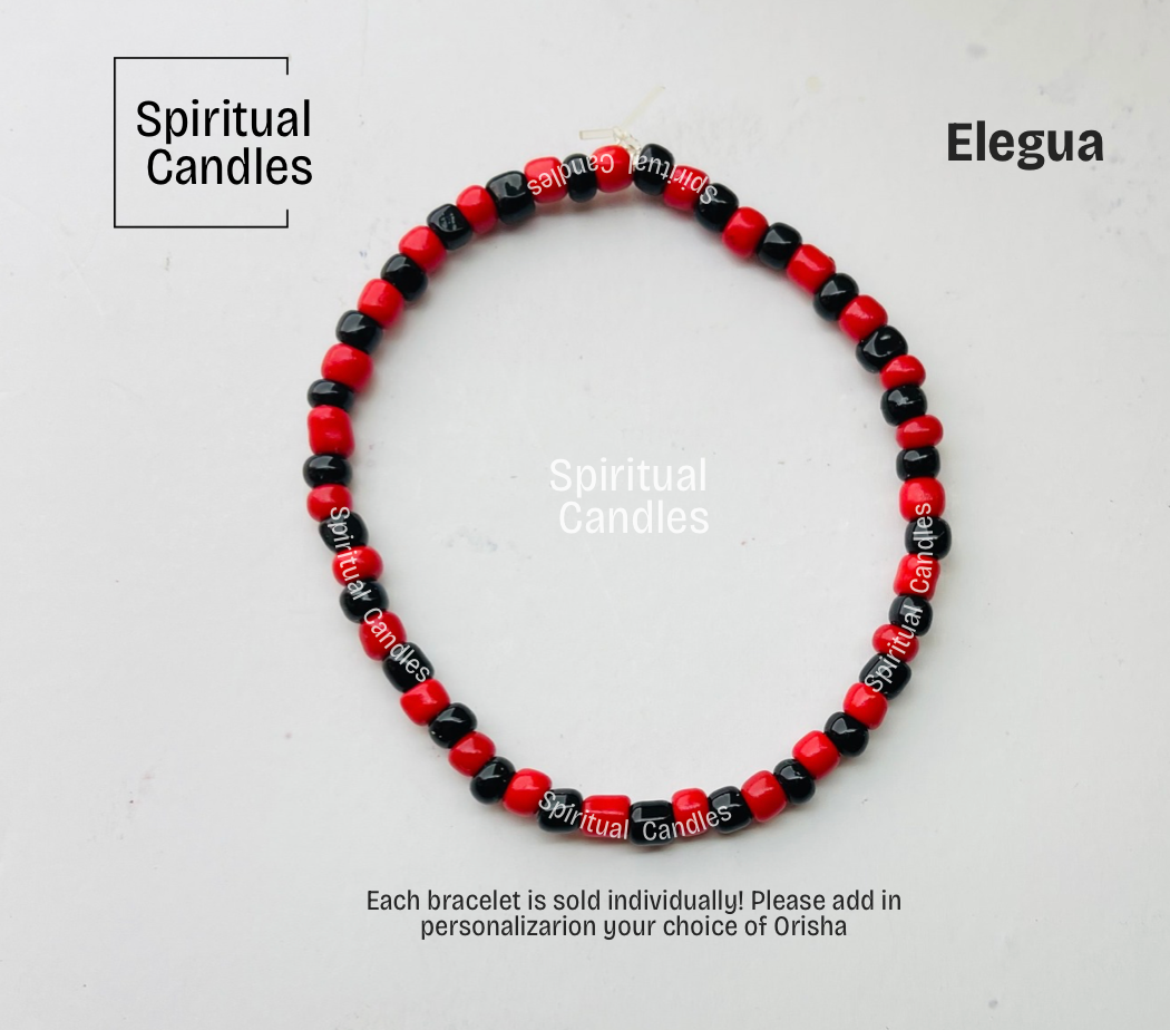 Elegua Santeria Orisha Bracelets, Elleke Orisha Pulsars de proteccion de Elegua
