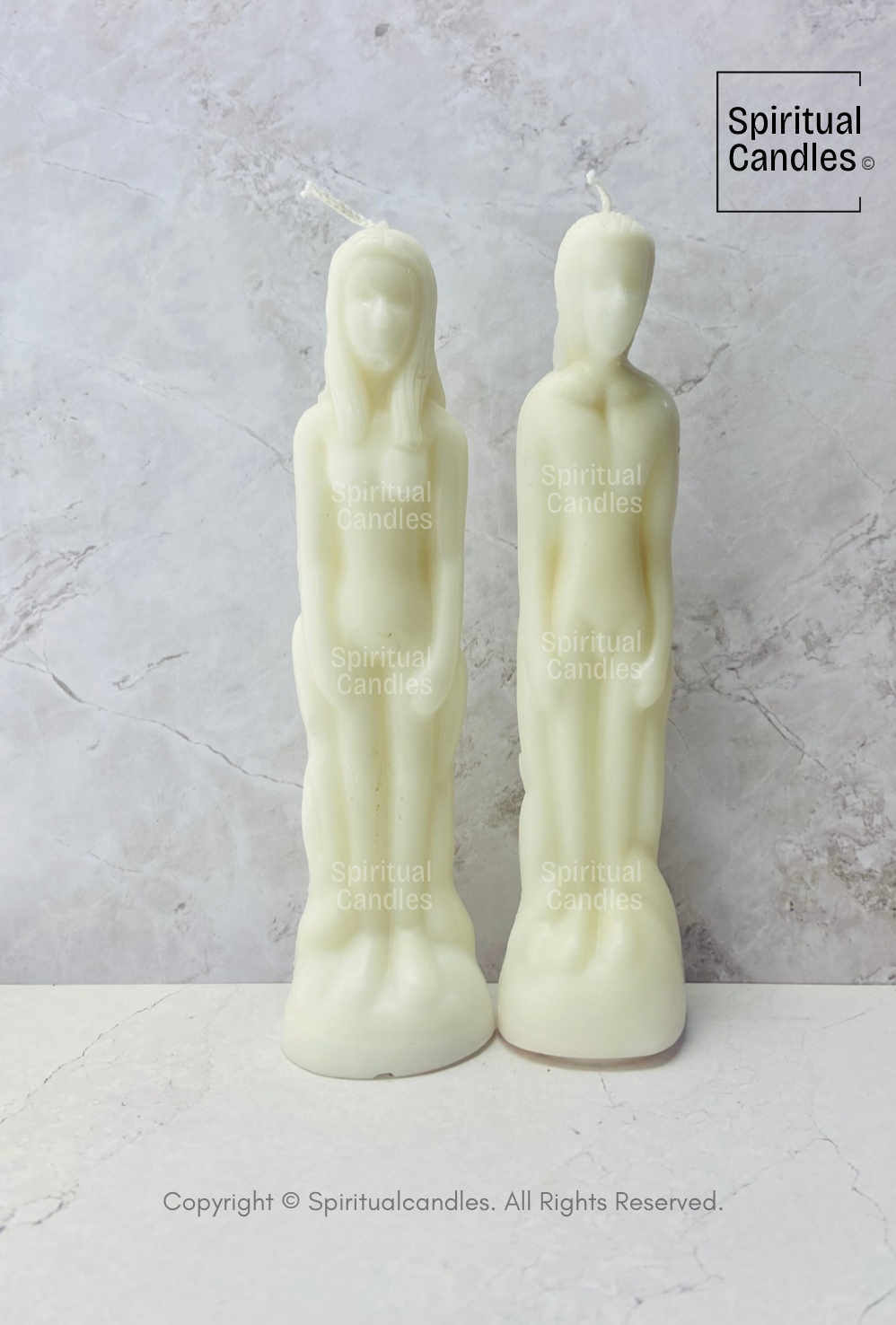 7.5"inch Ritual Male Figure Candle, Female Figure Candle, Couple's Candle, Vela ritual con forma de figura masculina, vela con forma de figura femenina o vela de pareja 7.5" pulgadas