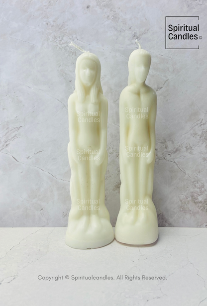 7.5"inch Ritual Male Figure Candle, Female Figure Candle, Couple's Candle, Vela ritual con forma de figura masculina, vela con forma de figura femenina o vela de pareja 7.5" pulgadas