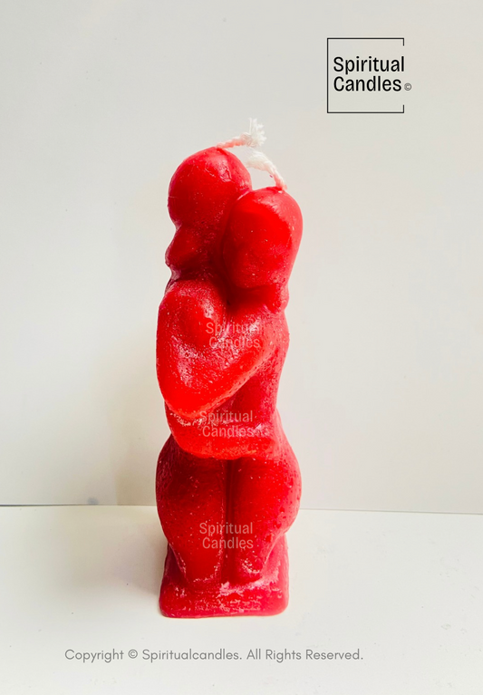 Red Hugging Lovers Couples candle, Hugging candle,Spells, Rituals, Velas De Amor