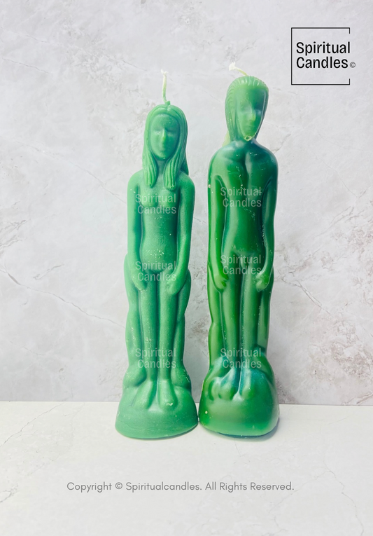 7.5"inch Ritual Male Figure Candle, Female Figure Candle, Couple's Candle, Vela ritual con forma de figura masculina, vela con forma de figura femenina o vela de pareja 7.5" pulgadas